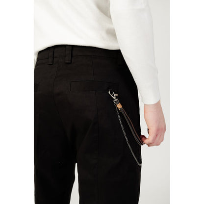 Gianni Lupo Black Cotton Jeans & Pant