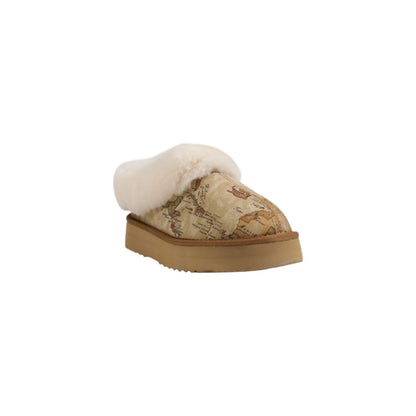 Alviero Martini Prima Classe Beige Fabric Ankle Boots