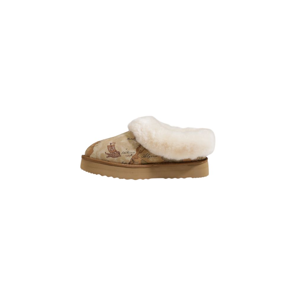 Alviero Martini Prima Classe Beige Fabric Ankle Boots