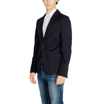Antony Morato Blue Viscose Blazer