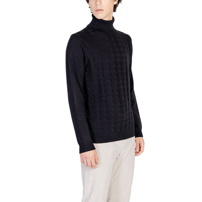 Antony Morato Black Cotton Turtleneck