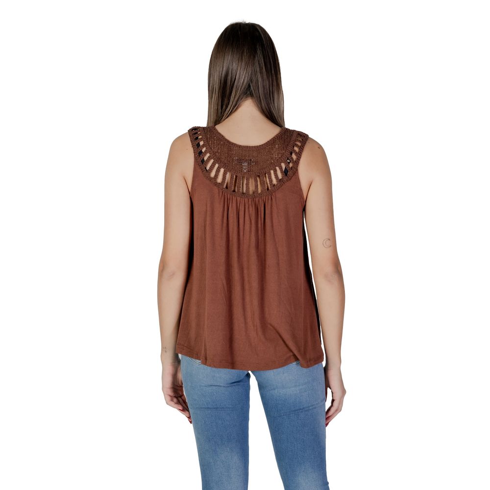 B.Young Brown Viscose Top