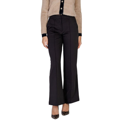 ICHI Black Polyester Pant