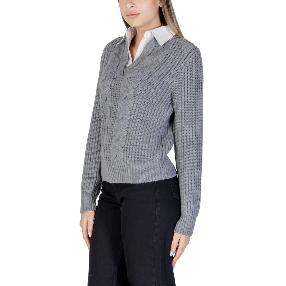 Morgan De Toi Gray Viscose Sweater