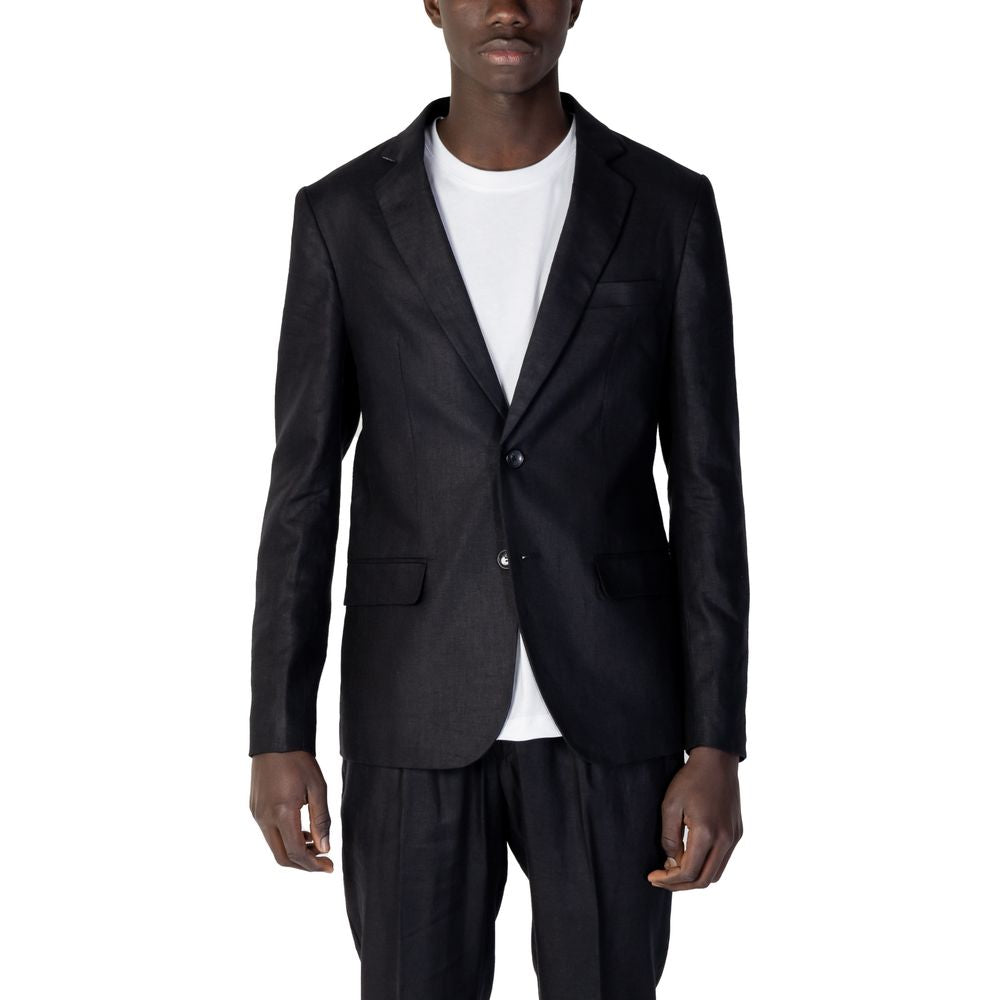 Antony Morato Black Linen Blazer