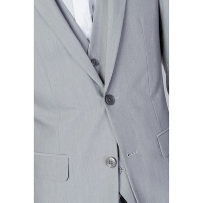 Antony Morato Gray Polyester Suit