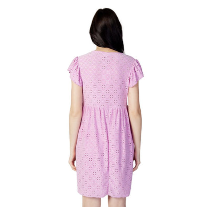 Jacqueline De Yong Multicolor Polyethylene Short Dress