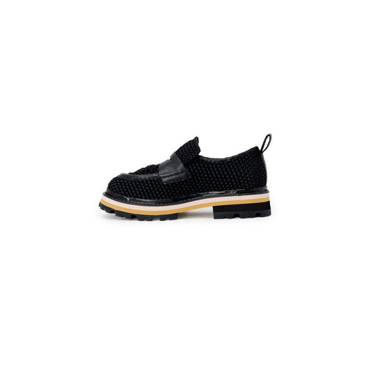 ASH Black Leather Flat Shoe