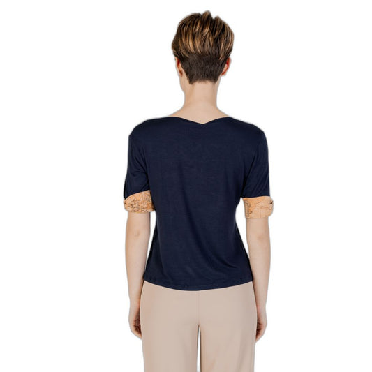 Alviero Martini Prima Classe Blue Viscose Tops & T-Shirt