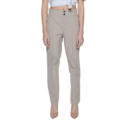 Street One Beige Polyamide Cropped Pants