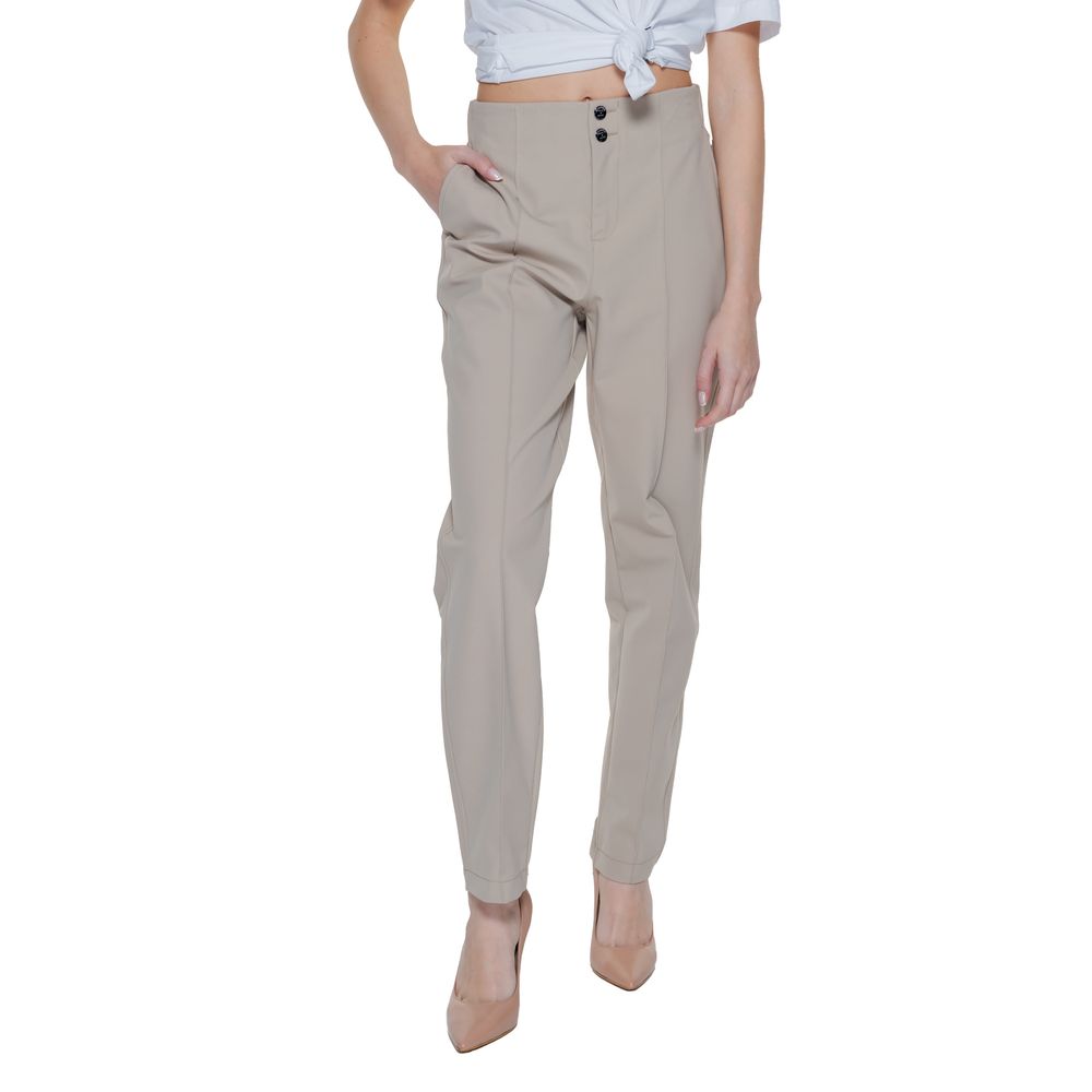 Street One Beige Polyamide Cropped Pants
