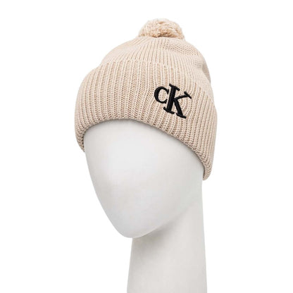 Calvin Klein Beige Cotton Caps Baseball Hat