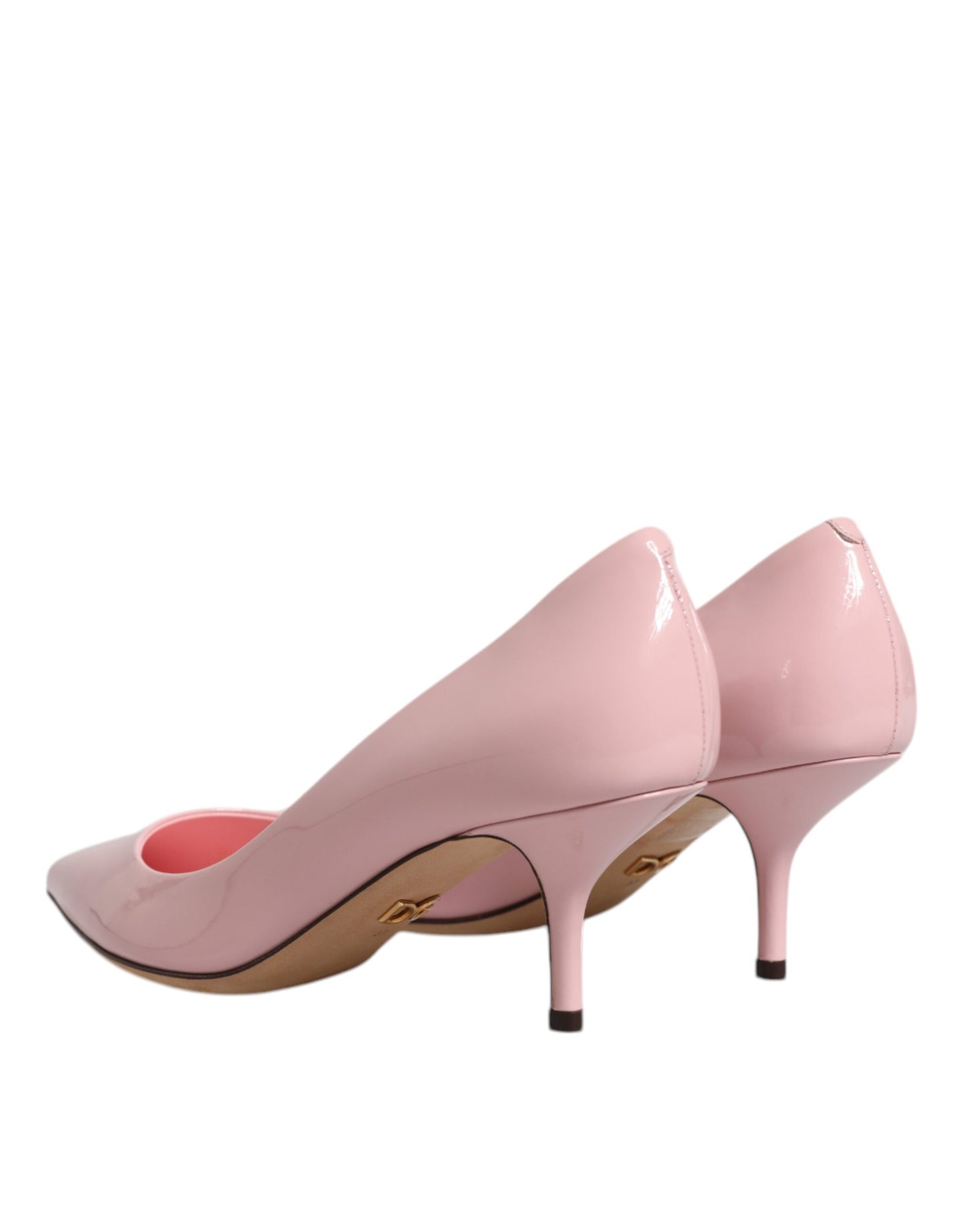 Dolce & Gabbana Light Pink Patent Leather Heels Pumps Shoes