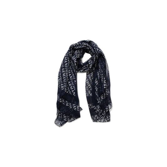 Armani Exchange Blue Modal Scarf