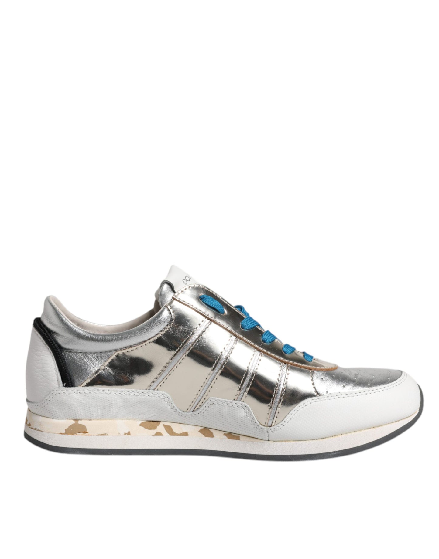 Dolce & Gabbana Multicolor Leather Low Top Sneakers Shoes