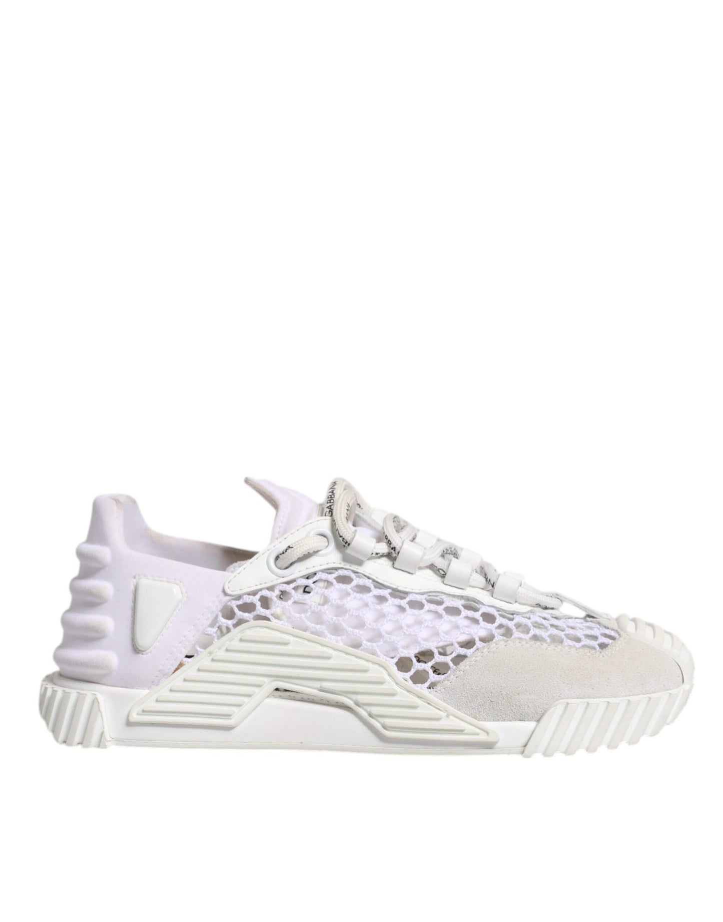 Dolce & Gabbana White Mesh NS1 Low Top Sports Sneaker Shoes