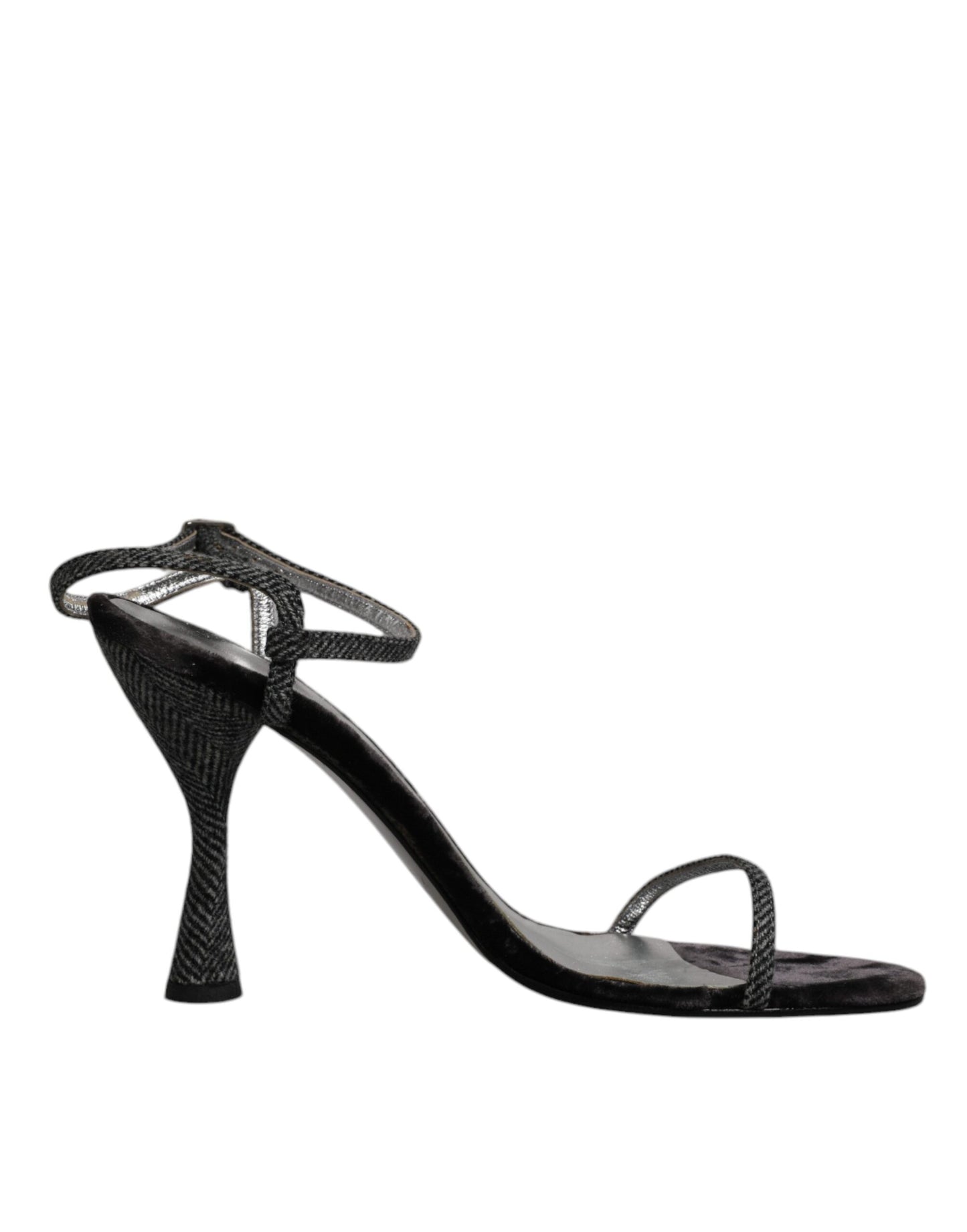 Dolce & Gabbana Black Ankle Strap High Heels Sandals Shoes