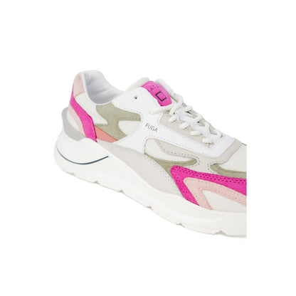 D.A.T.E Pink Suede Leather Sneaker