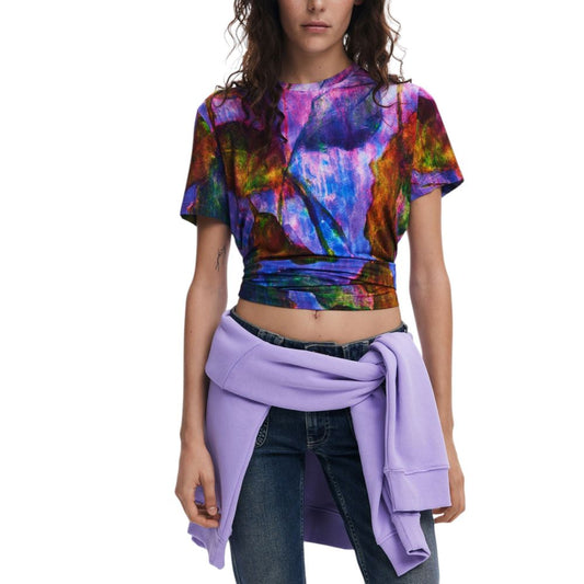 Desigual Purple Viscose Tops & T-Shirt