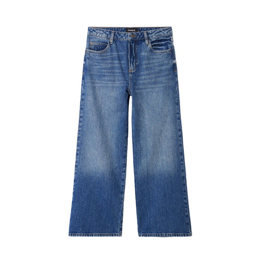 Desigual Blue Cotton Jeans & Pant