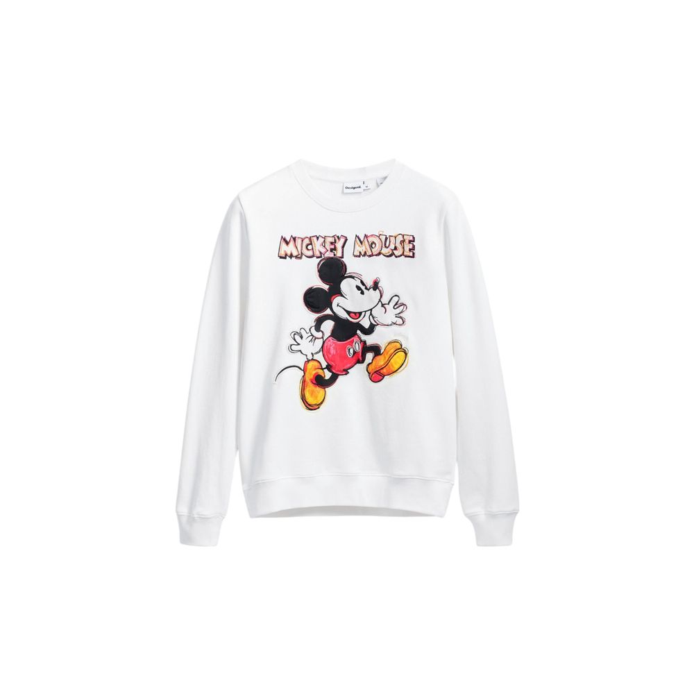 Desigual White Cotton Sweater