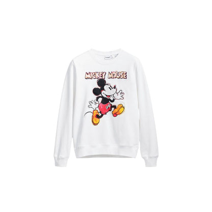 Desigual White Cotton Sweater