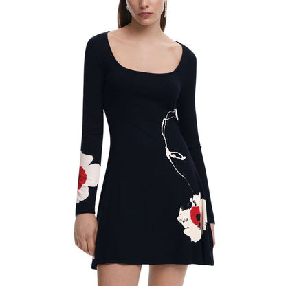 Desigual Black Viscose Dress