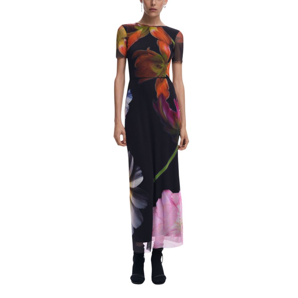 Desigual Black Viscose Dress