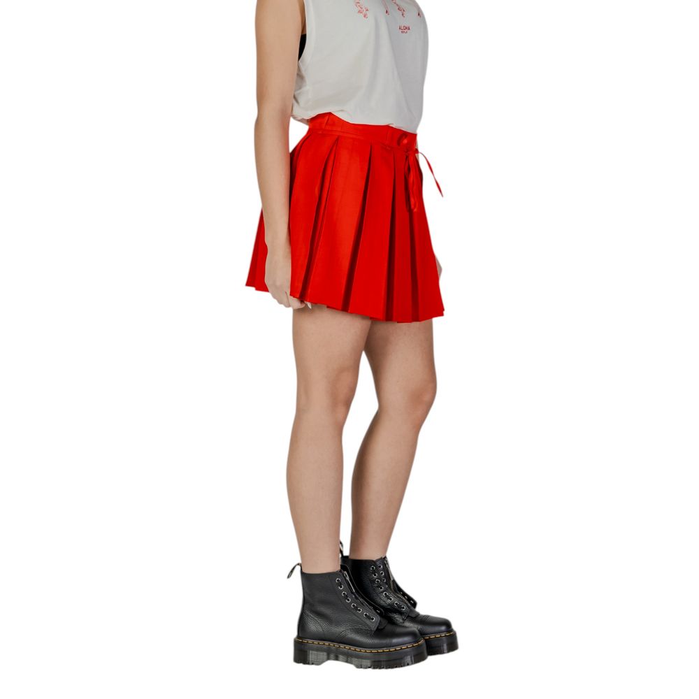 Only Red Recycled Polyester Skirt