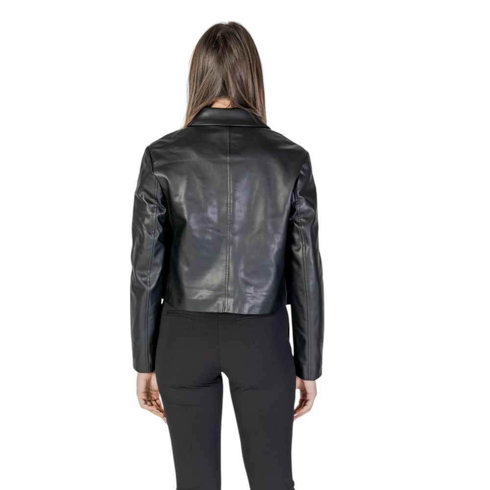 Morgan De Toi Black Polyethylene Jackets & Coat