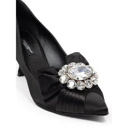 Dolce & Gabbana Black Viscose Pump