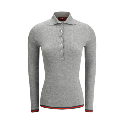 Gucci Gray Cashmere Top