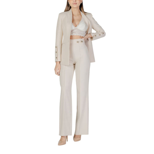 Rinascimento Beige Polyester Jeans & Pant