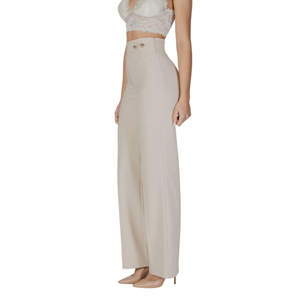 Rinascimento Beige Polyester Jeans & Pant