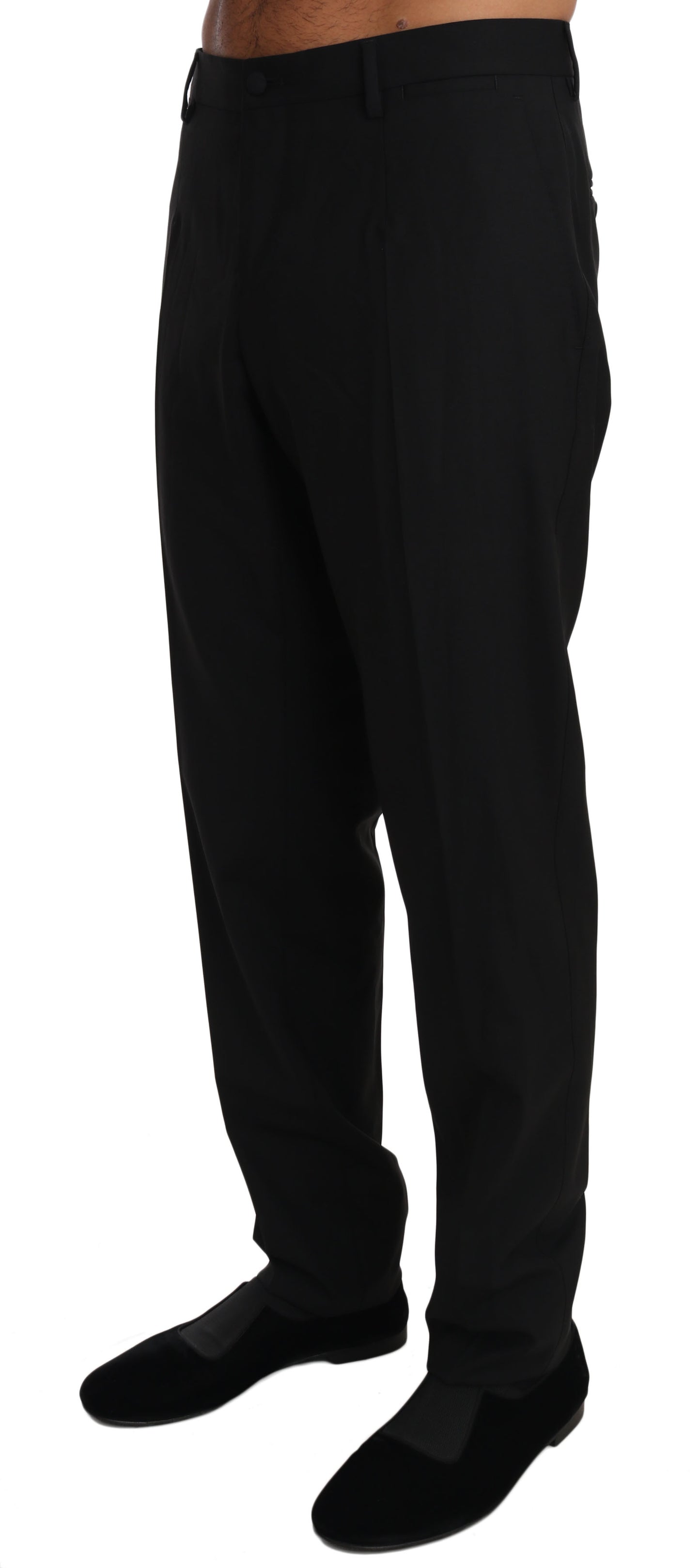 Dolce & Gabbana Elegant Formal Wool Blend Trousers