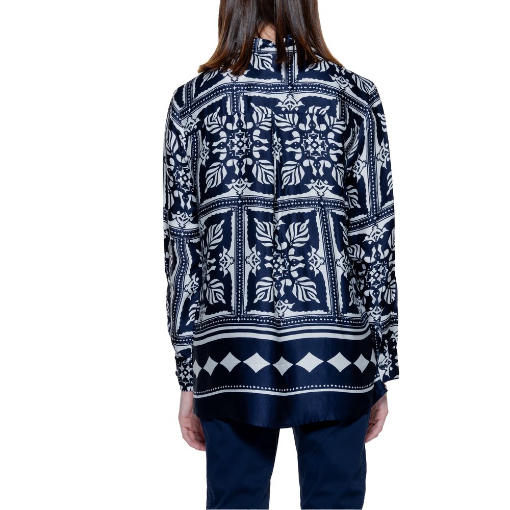 Street One Blue Viscose Blouse