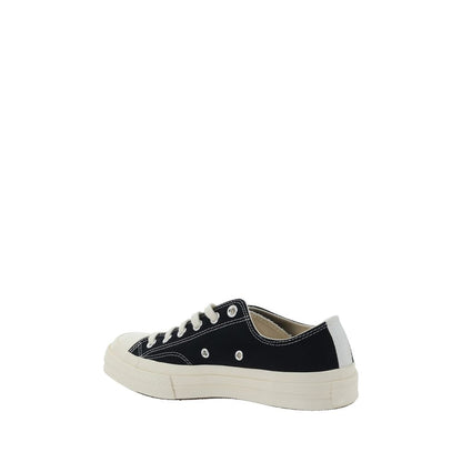 Comme Des Garçons Play x Converse Black Rubber Low Top Sneakers