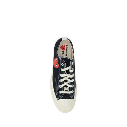 Comme Des Garçons Play x Converse Black Rubber Low Top Sneakers