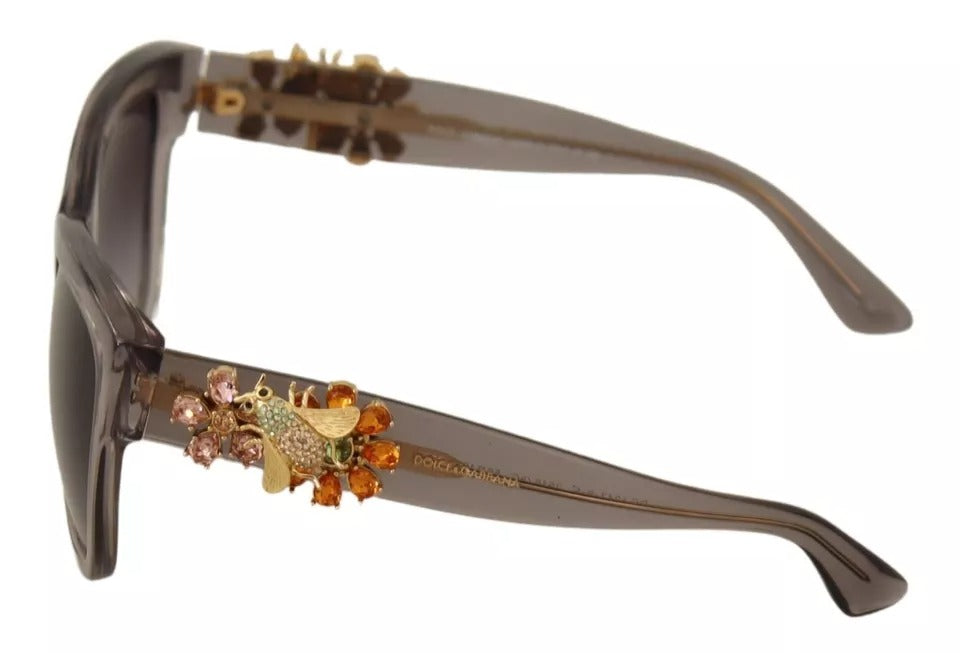 Dolce & Gabbana Clear Embellished Crystal Acetate Sunglasses DG 4247-B-F