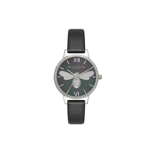 Olivia Burton Black Synthetic Leather Watch