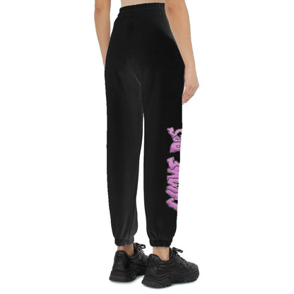 Comme Des Fuckdown Black Cotton Women Sweatpants