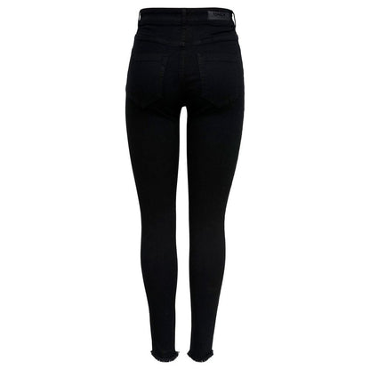 Only Black Cotton Jeans & Pant