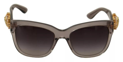 Dolce & Gabbana DG 4247-B-F Clear Embellished Crystal Acetate Sunglasses