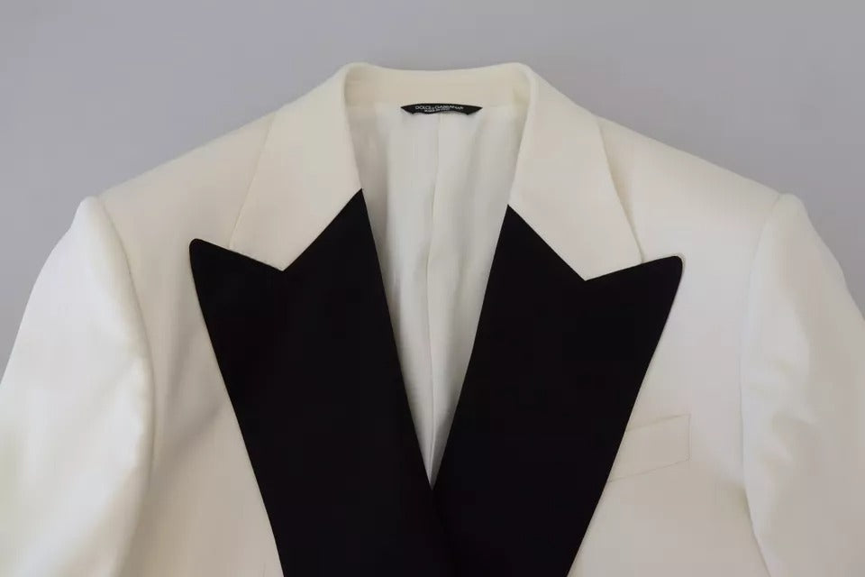 Dolce & Gabbana White Double Breasted 2 Piece SICILIA Suit