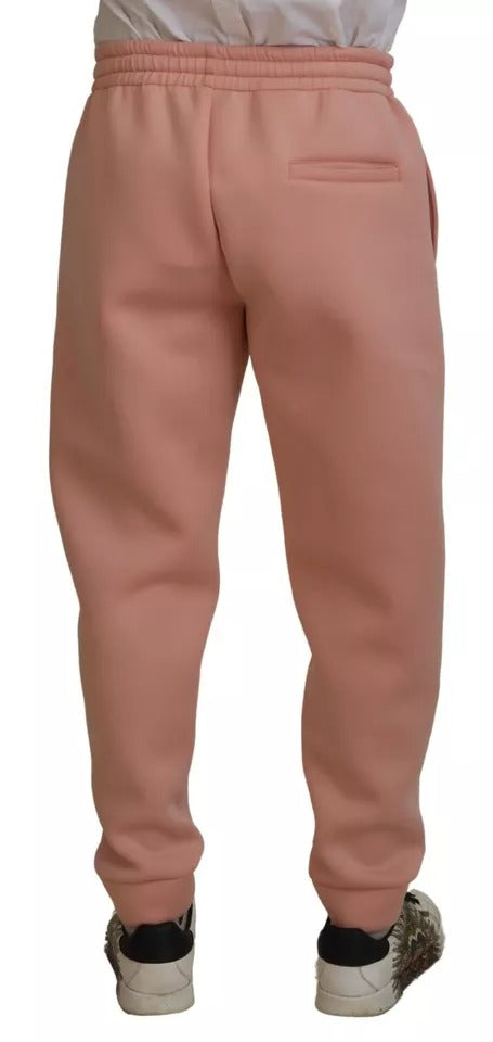 Dolce & Gabbana Pink Polyester Sweatpants Jogger Pants