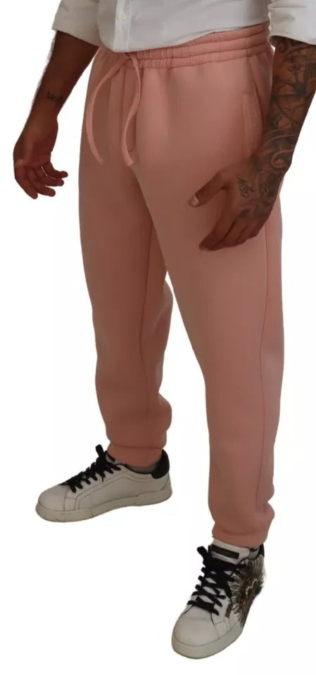 Dolce & Gabbana Pink Polyester Sweatpants Jogger Pants