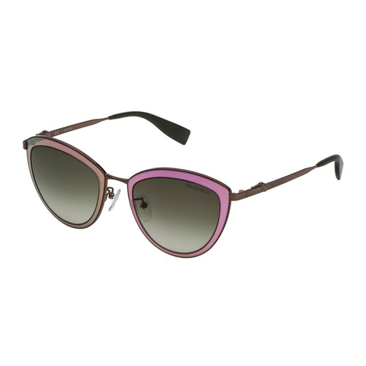 Trussardi Brown Metal Sunglasses