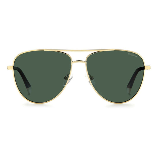 Polaroid Gold Metal Sunglasses