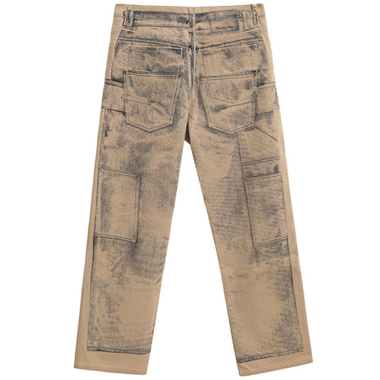 Dior Beige Cotton Jeans & Pant