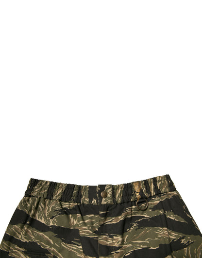 Dolce & Gabbana Black Gold Patterned Cotton Bermuda Shorts